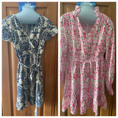 2 lightweight mini dresses.
