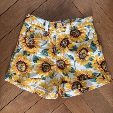 Shorts en denim à tournesol American Apparel