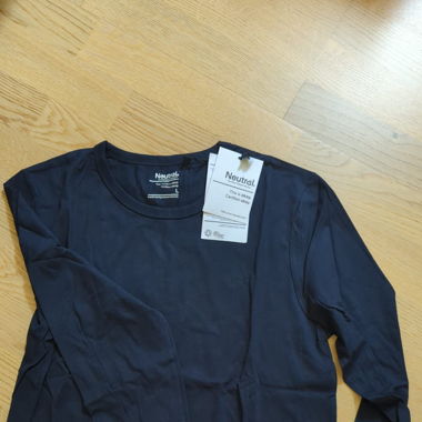 Langarm-Shirt L, marineblau von Neutral