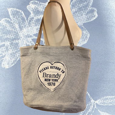 Brandy Melville Vintage Grey Tote Bag/ Handbag