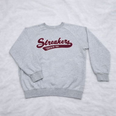 Oversize Vintage Grey Sweatshirt, College M/L