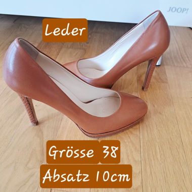 Leather Pumps Gr. 38 Heel 10cm