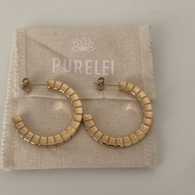 PURELEI goldene Creolen