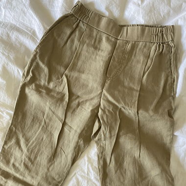 Pantaloni in lino puro