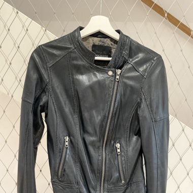 Oakwood Lederjacke dunkelblau