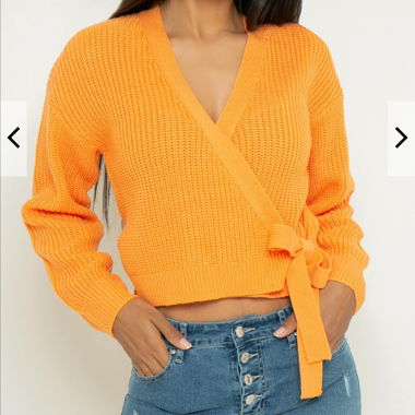 Pull croisé – doux & élégant – Top état