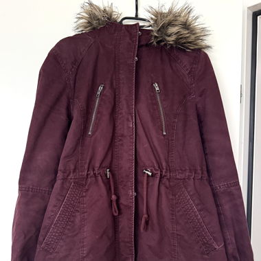 burgundy winter jacket H&M xxl 44