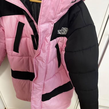 The North Face down jacket pink/black