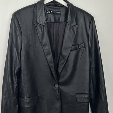 Blazer en simili-cuir