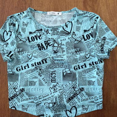 T-shirt Terranova blu