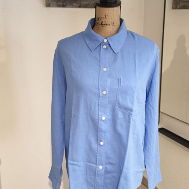 Blouse en lin H&M bleue