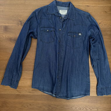 Camicia in jeans blu