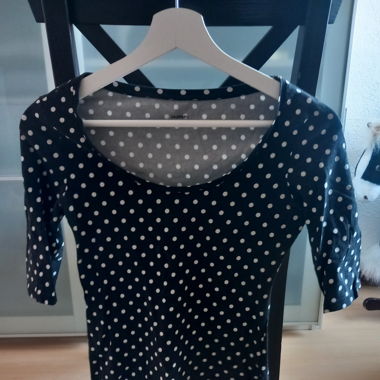 Polkadot Top mit ¾ Ärmel M