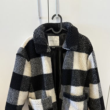 Karrierte Fleece-Jacke