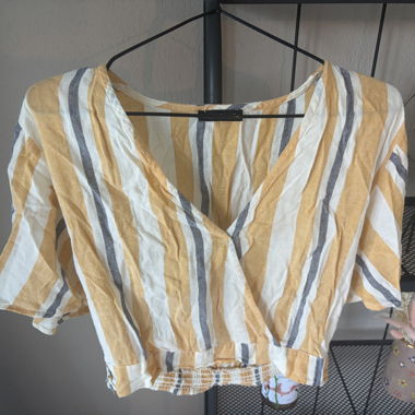 Gestreiftes Crop-Top