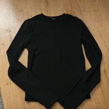 Tally Weijl schwarzes Langarmshirt
