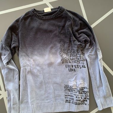 Two-Tone Knit Sweater