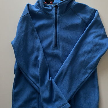 Hatley blue fleece kids pullover 7Y
