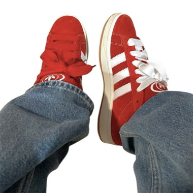 red adidas campus 00s  