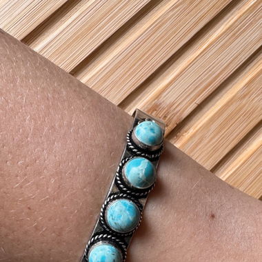Silver Bracelet with Turquoise