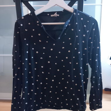 Gepunktetes longsleeve