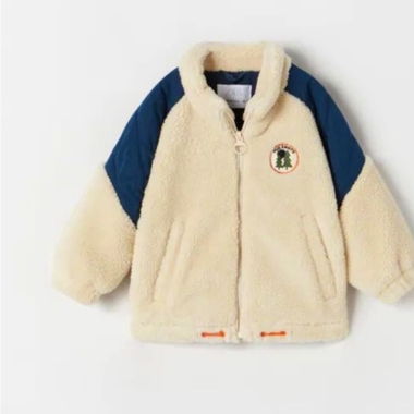Bambino sherpa fleece zip jacket