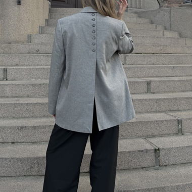 Blazer with button detail