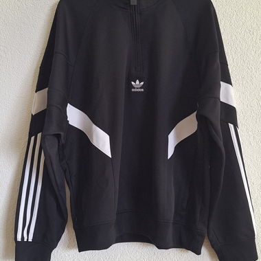 Adidas schwarzer Zip-Pullover