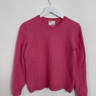 Pull en Laine Mérinos Recyclée Rose