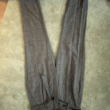 Pantalon en tissu à carreaux