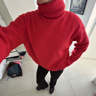 Red sweater