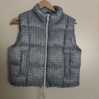 Checked Quilted Vest