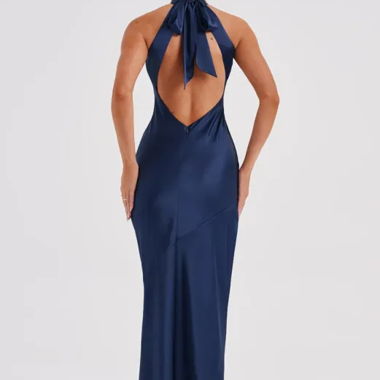Abito maxi BABYBOO Etta in blu navy