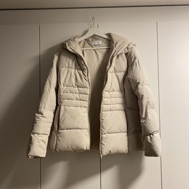 Anna Field beige padded hooded jacket
