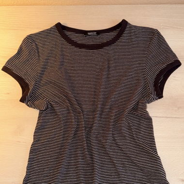 Robe T-shirt à rayures Massimo Dutti