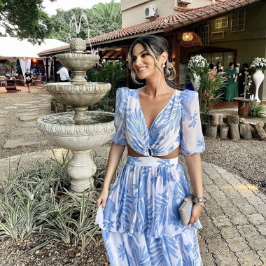  Maxikleid mit Blumen