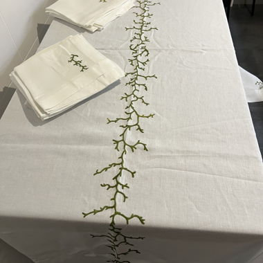 Tischdecke und 22 Servietten