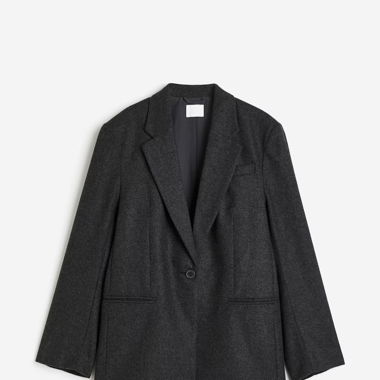 Oversized Twill Blazer