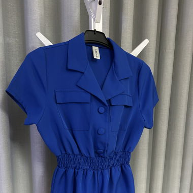 Combishort bleu 