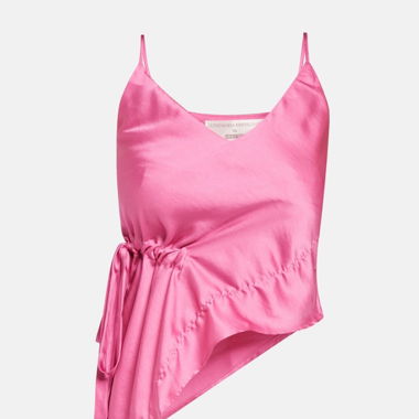 Pinkes Satin-Top von Maria Kretschmer 