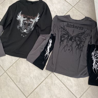 Gothic Long-Sleeve T-Shirt Set