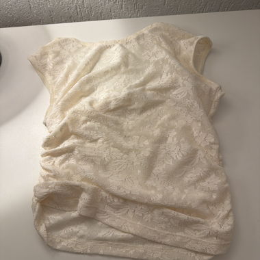 Cream lace camisole top