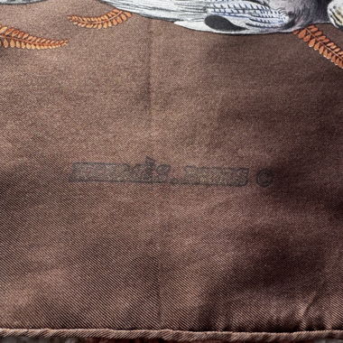 Carré Hermès in seta – Motivo caccia – 90x90 cm