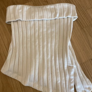 Top bandeau bianco