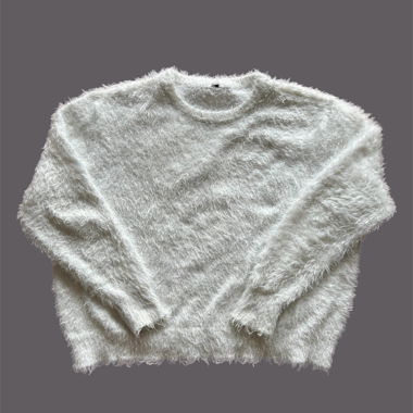 White Fluffy Sweater