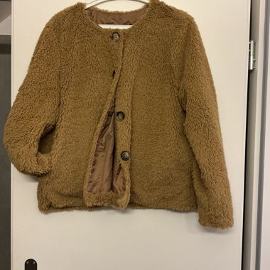 Beige Teddy Fleece Jacket