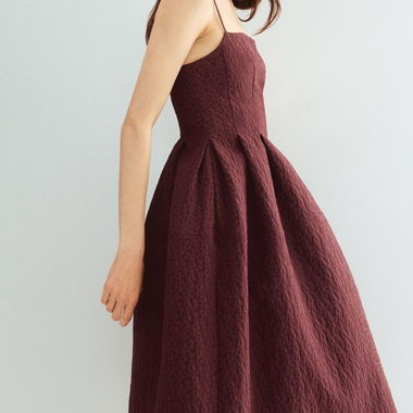 Midi-Kleid aus Jacquardstoff XS