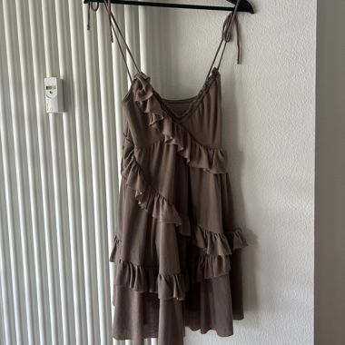 Ruffled spaghetti strap dress from h&m