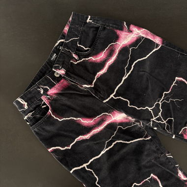 black lightning jeans