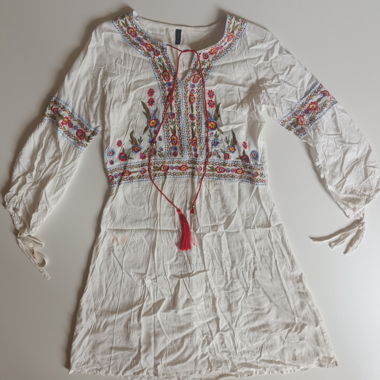 White embroidered dress